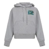 Kenzo (wmns)  Ss21 Pattern Long Sleeves Fleece Lined Hoodie Gray