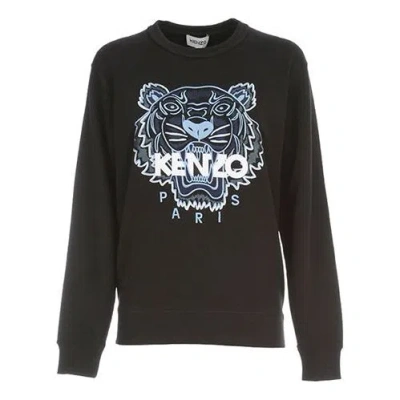 Kenzo (wmns)  Ss21 Printing Round-neck Swea Black In Green