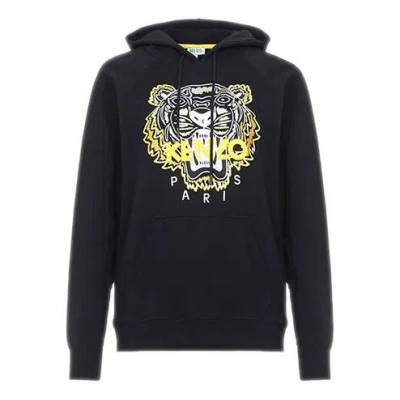 Kenzo (wmns)  Tiger Head Embroidered Pattern Hoodie Black