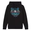 Kenzo (wmns)  Tiger Head Hooded Pullover Long Sleeves Hoodie Black