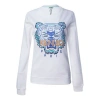 Kenzo (wmns)  Tiger Head Round Neck Long Sleeves Hoodie White