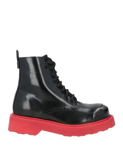 Kenzo Woman Ankle Boots Black Size 6.5 Leather