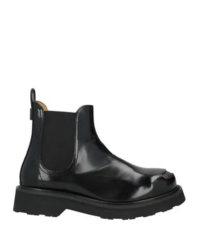 Kenzo Woman Ankle Boots Black Size 6.5 Leather, Textile Fibers