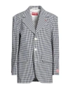 Kenzo Oversized Gingham Blazer In White