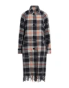 Kenzo Woman Coat Midnight Blue Size 4 Wool In Blue