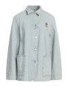 Kenzo Woman Denim Outerwear Blue Size M Cotton In Blue