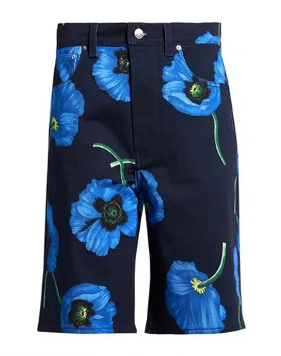 Kenzo Woman Denim Shorts Navy Size 00 Cotton In Blue