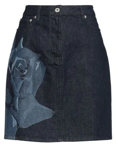Kenzo Woman Denim Skirt Blue Size 28 Cotton
