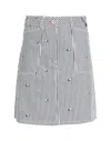 Kenzo Women Miniskirt With Print In White