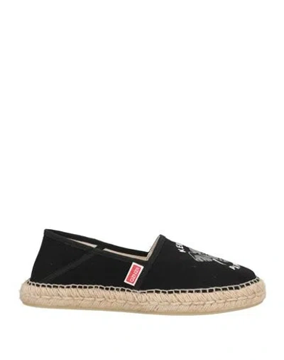 Kenzo Woman Espadrilles Black Size 5.5 Textile Fibers