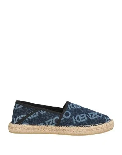 Kenzo Woman Espadrilles Blue Size 6.5 Textile Fibers