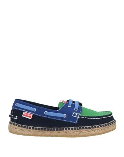Kenzo Woman Espadrilles Green Size 6.5 Textile Fibers