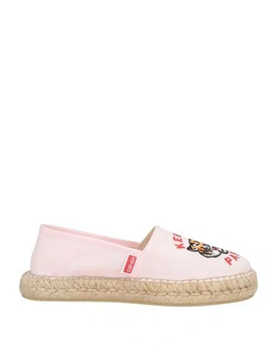 Kenzo Woman Espadrilles Light Pink Size 4 Textile Fibers
