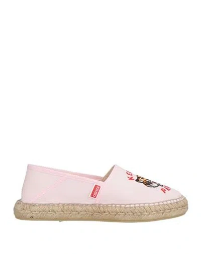 KENZO KENZO WOMAN ESPADRILLES PINK SIZE 5.5 TEXTILE FIBERS
