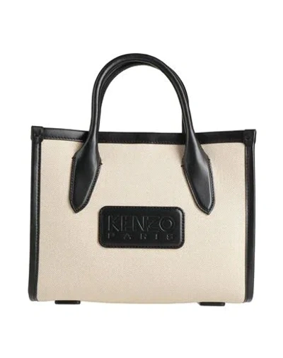 Kenzo Woman Handbag Black Size - Cotton, Polyester, Cow Leather