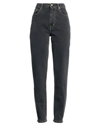 Kenzo Woman Jeans Black Size 26 Cotton, Elastane In Blue
