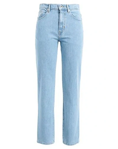 Kenzo Woman Denim Pants Blue Size 26 Cotton
