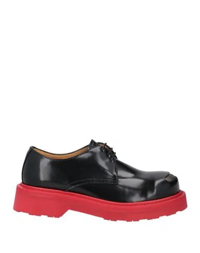 Kenzo Woman Lace-up Shoes Black Size 6.5 Leather
