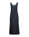 Kenzo Woman Maxi Dress Midnight Blue Size 6 Viscose, Polyamide In Blue