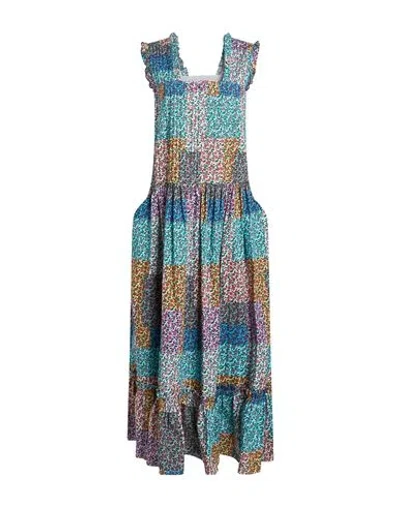 Kenzo Woman Maxi Dress Sky Blue Size 4 Cotton