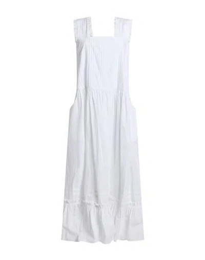 Kenzo Woman Maxi Dress White Size 2 Cotton