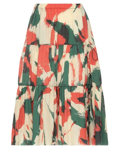 Kenzo Midi Skirts In Beige