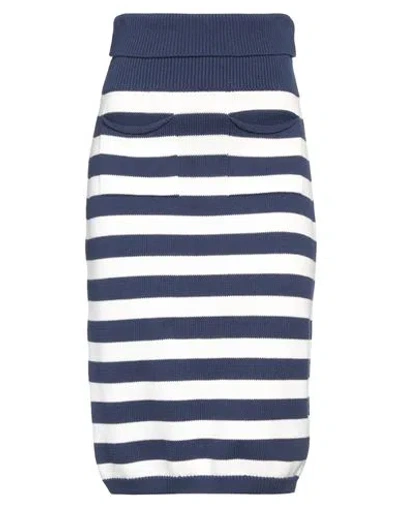 KENZO KENZO WOMAN MIDI SKIRT BLUE SIZE S COTTON