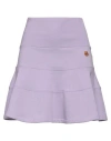 Kenzo Woman Mini Skirt Lilac Size Xs Cotton, Elastane In Purple