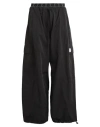 Kenzo 'boke Flower 2.0' Black Pants With Flowers Embellishmed Waist And Logo Patch On The Pocket In Black