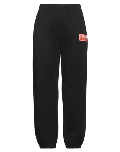 Kenzo Woman Pants Black Size Xl Cotton