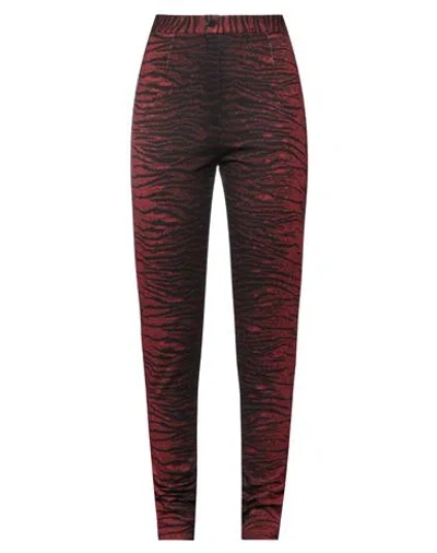 Kenzo Woman Pants Brick Size L Viscose, Polyamide, Elastane In Red