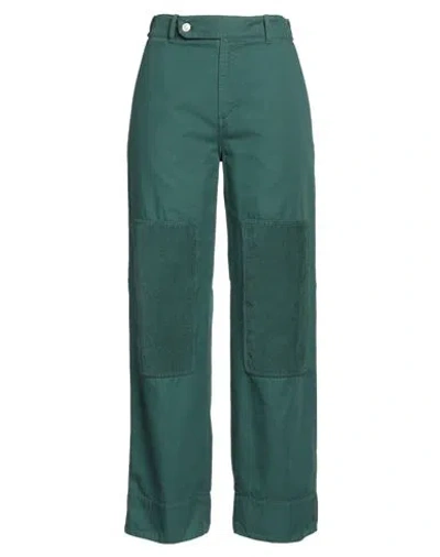 Kenzo Woman Pants Emerald Green Size 14 Cotton