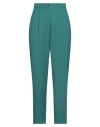 Kenzo Woman Pants Emerald Green Size 14 Polyester In Green