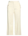 Kenzo Woman Pants Ivory Size 12 Cotton In White