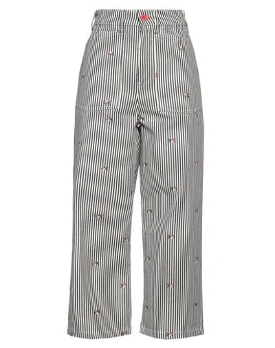 Kenzo Woman Pants Midnight Blue Size 29 Cotton