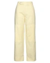Kenzo Woman Pants Light Yellow Size 12 Cotton In Yellow