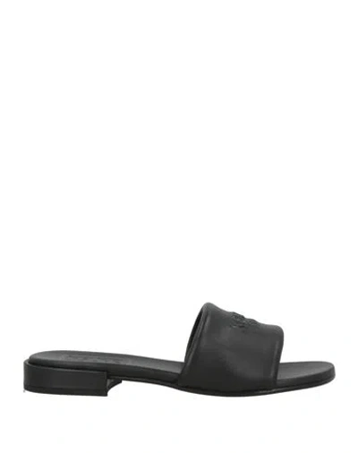 Kenzo Woman Sandals Black Size 7.5 Leather