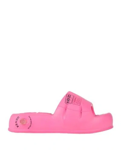 Kenzo Woman Sandals Pink Size 5.5 Rubber