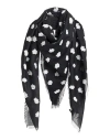 Kenzo Woman Scarf Black Size - Modal, Silk, Cotton, Polyester