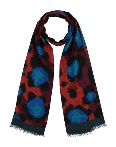 Kenzo Woman Scarf Rust Size - Modal, Cashmere In Gray