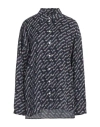 Kenzo Woman Shirt Midnight Blue Size 4 Viscose In Blue