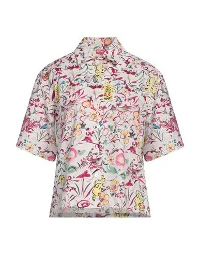 Kenzo Woman Shirt Off White Size M Cotton
