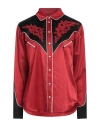 Kenzo Woman Shirt Red Size 6 Cotton, Rayon, Polyester In Red