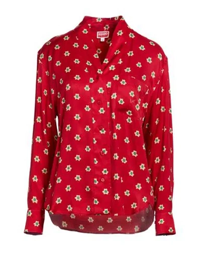 Kenzo Woman Shirt Red Size 6 Viscose