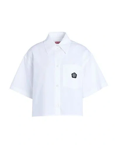 Kenzo Woman Shirt White Size 8 Cotton