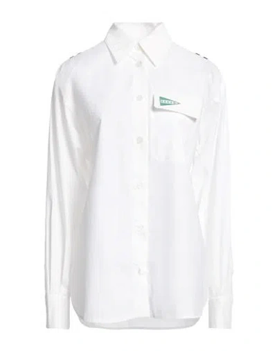 Kenzo Woman Shirt White Size 8 Cotton