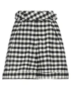 Kenzo Check-pattern Shorts In Black
