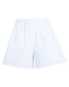 Kenzo Woman Shorts & Bermuda Shorts White Size M Cotton, Polyester In White