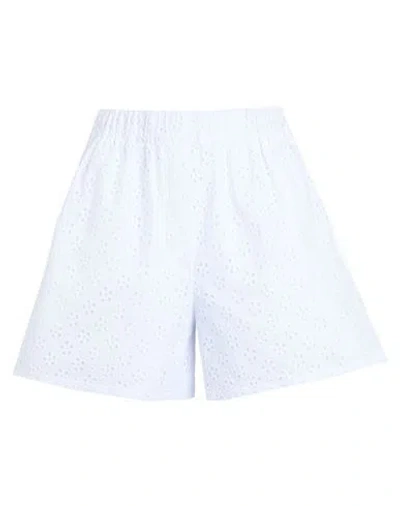Kenzo Woman Shorts & Bermuda Shorts White Size M Cotton, Polyester