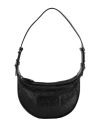 Kenzo Woman Shoulder Bag Black Size - Polyester, Cow Leather In Black
